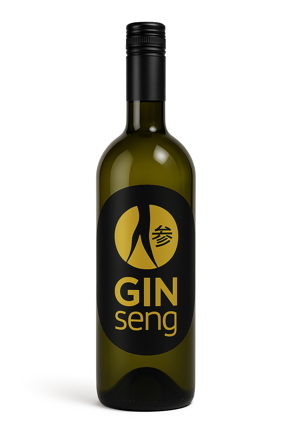 Bottiglia Ginseng Gin fronte